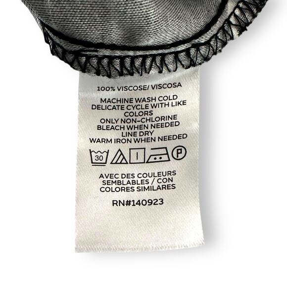 Ann Taylor LOFT NWT Women Bow Flounce Cuff Mini Dress L Black White Bell Sleeve - Picture 11 of 14